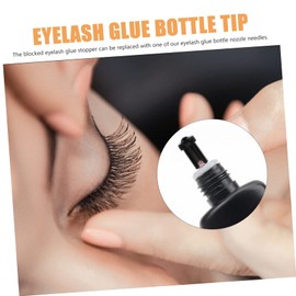 FRCOLOR 5sets Lash Glue Storage Tank for Lash Bond and Seal Anti-clog Needle Tool for False Eyelash Glue Bottle 100pcs*5