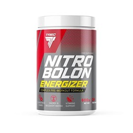 Trec Nutrition Nitrobolon Energizer Muscle Building Maximised Focus and Massive Pump Creatine Sport Bodybuilding 600 g Tin Tropical