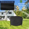NettyPro Fire Pit Cover Round Waterproof Outdoor Patio Firepit Cover