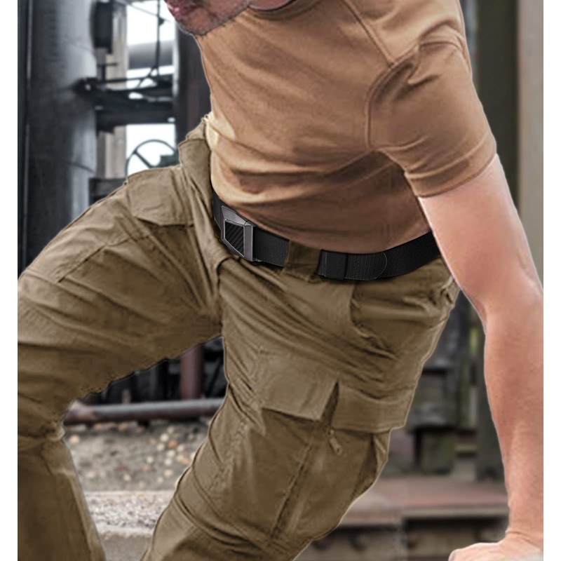 Tactical Belt for Men,BULLIANT Men Stretch Nylon Web Gift Belt