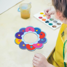 LAMEK 4Pcs Vogelfutterhaus Bausatz Kinder Holz Vogelhaus Bastelset DIY Vogelfutterspender Bemalen Kreativ Holzkunst Basteln Kunst Handwerk Vogelfutter für Frühling Geburtstag Weihnachten