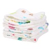 4Pcs Thick Baby Reusable Diaper Cartoon Animal Infant Plush Washcloth