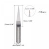sourcing map Wood Engraving Router Bit, 1/8" 3.175mm Shank 0.2mm