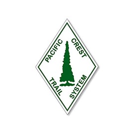 Diamond Shaped Pacific Crest Trail System Sticker (pct Canada Mexico Hike Hiker Logo)