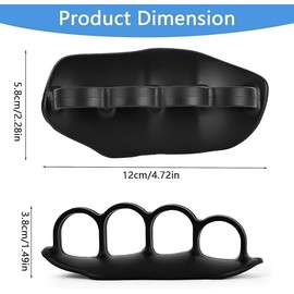 Rubber Gym Fingerless Workout Grips, 2Pcs Rubber Hand Protector Gloves for Weight Lifting,Hand Protector Fingerless Barbell Pads, Anti-Slip Lifting Grips for Men Women