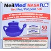NeilMed Nasaflo Neti Pot, 50 Count (Packaging may vary)