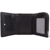 Mens Soft Leather Tri-Fold Coin/Money Wallet with Multiple Features -