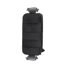 Backpack Shoulder Strap Accessory Pouch, Tactical Molle Bag Multifunctional Military EDC Tool Pockets Small Compact Pouch for Shoulder Tape Additional Bag Multifunctional Hunting Tools Pouch (Black)