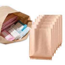 Etenpo 120pcs Super Large Sanitary Pad Disposal Bags Waxed, Disposable Paper Bag, Waterproof, Odor Controlling, Eco-Friendly Kraft Paper Bags for Personal Restroom Bathroom Janitorial Dispenser