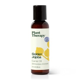 Plant Therapy Jojoba Golden Carrier Oil 2 oz 100% Pure, Cold-Pressed, Natural, GMO-Free Jojoba Oil for Skin, Hair, Nails & Essential Oils