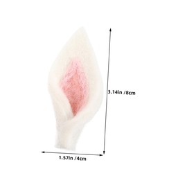 TEHAUX Unique Easter Bunny Ear Hair Clips 10pcs Felt Rabbit Ears Decor for DIY Crafts Home Decor