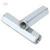 Coupling Nut, 5pcs M6 * 40 Long Rod Nut Hex