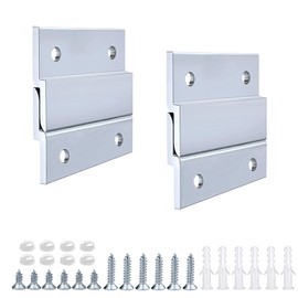 French Cleat Picture Hanger 2 Inches - 2 Pairs - Aluminum Z Bar Supports 30lbs - Interlocking Wall Mounting Bracket Hardware Kit for Hanging Mirrors, Picture, Shelf, Whiteboard, Art, Frames