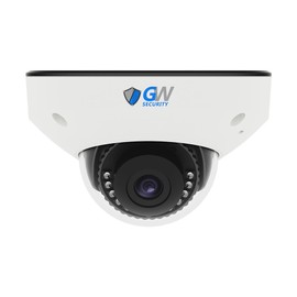 GW Security 4K 8MP TAA & NDAA Compliant Outdoor Indoor Face Recognition Human/Vehicle AI Detection Microphone PoE IP Weatherproof Mini Dome Security Camera (GW863301M)