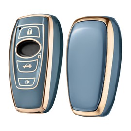 ELOHEI Key Fob Cover for Subaru, Key Fob Case Accessories for Subaru Forester CrossTrek Outback WRX Ascent BRZ Impreza Legacy Premium Soft TPU 360 Degree Full Protection