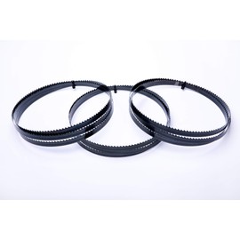 Set of 3 Encut High Performance Bandsaw Blades 1790 x 10 x 0.65 mm, 6 ZpZ Tool Steel Wood Saw Blade for e.g. Holzstar HBS 251
