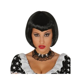 Guirca Fiestas GUI4973 - Schwarze Hexenperücke kurz (Box Container)