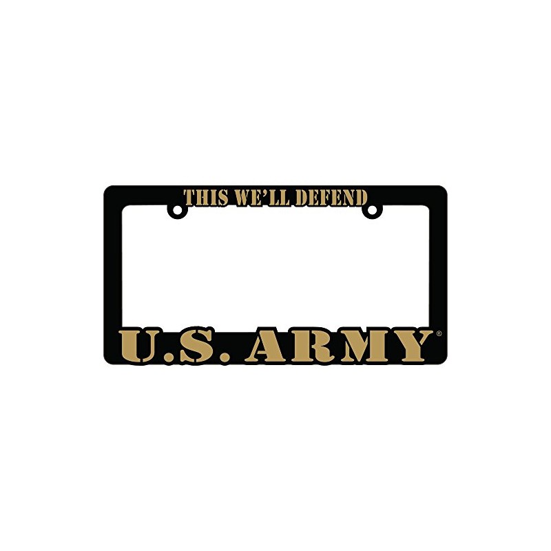 U.S. Army 2nd Infantry Division License Plate with Frame