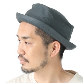 Regnuu Pork Pie Hat, Men's, Summer Hat, Large Size, 24.8 inches (63 cm), 24.4 inches (62 cm), 24.0 inches (61 cm), Made in Japan, Deep, Women's, Golf, Spring, Summer, Winter, Autumn, Winter, Solid Color, Cotton Bucket Hat (XL Size Approx. 24.8 inches (63 cm), Charcoal)