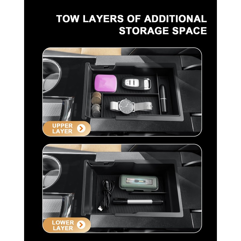 2026 Equinox Center Console Organizer - For 2025-2026 Chevy Equinox