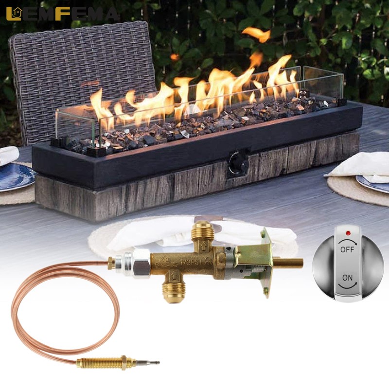 Lemfema Low Pressure LPG Propane Gas Fireplace Fire Pit Flame