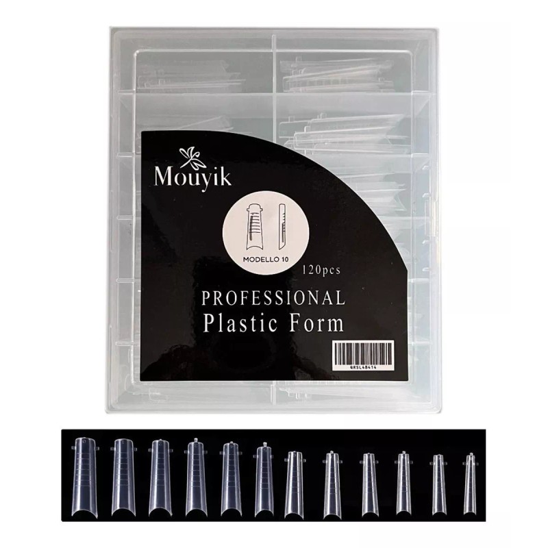 Mouyic Tip Dual Molde Poly Gel 2 Cajas+ 1 Pincel+