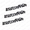 GM 3pcs High Country Emblem Fender Door Tailgate Badge For