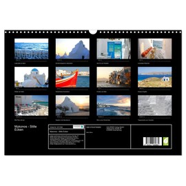 Mykonos - Stille Ecken (Wandkalender 2026 DIN A3 quer), CALVENDO Monatskalender: Streifzüge zu den Ruheoasen der Kykladeninsel (CALVENDO Orte)