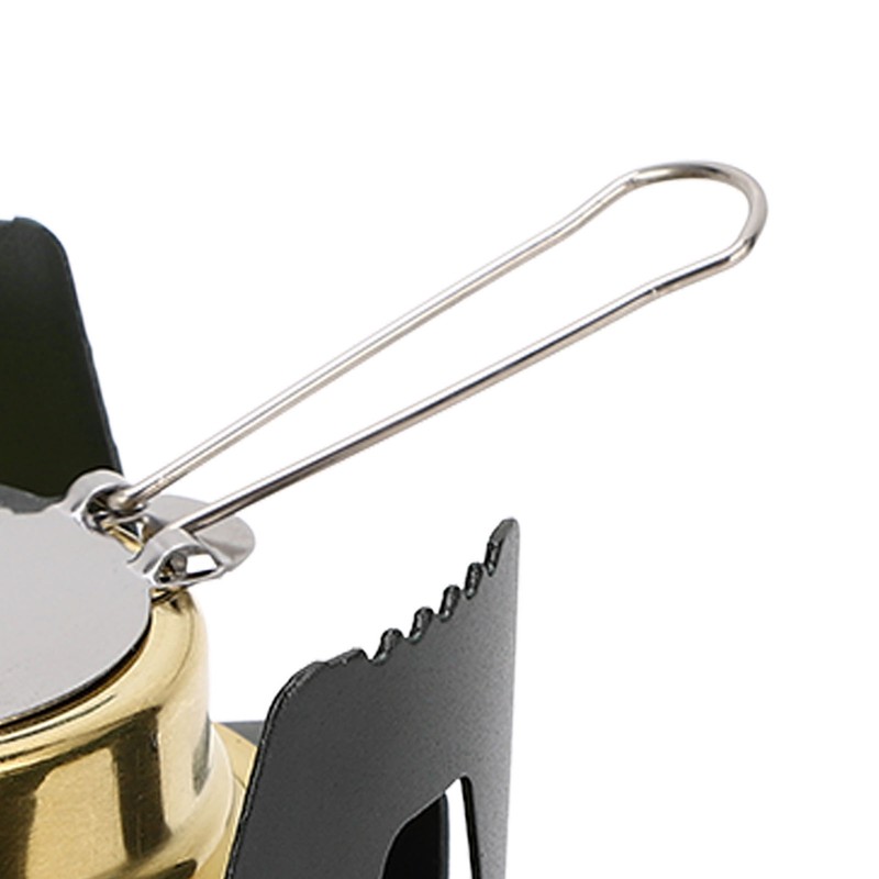 Mini Alcohol Stove Brass Aluminum Alloy Safe Windproof Portable Widely