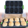 Silicone Bread Mold French Baguette Baking Tray with Oil Brush