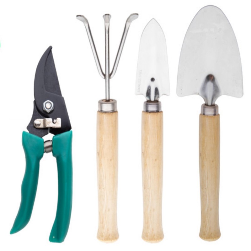 7 Piece Garden Tool Set Garden Nzbehör Rake Shovel Gloves