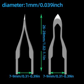 FIRElood Wood Burning Kit,Wood Burning Tips Wood Burner tip,Burning Tool Wood Burning High impedance Nickel-Chromium Wire Pen tip Wood Burning Tool Pen tip can Replace (Pen tips-1-10 Kinds)