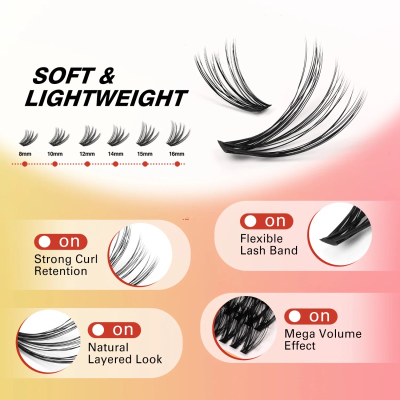 USA Ready to Ship Large Capacity 800pcs Lash Cluster Book