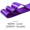 Ribest Purple Double Faced Satin Ribbon, 2 Inch 25 Yard