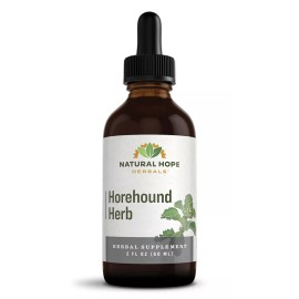 Natural Hope Herbals HOREHOUND HERB - Traditional Respiratory & Immune System Support Tincture USA