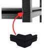 Whalen Post Insert Corner Connector for Shelving Costco, Black