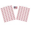 100 Alabama Flag Stickers; 1.5" x 1" Made in America