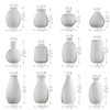 Sowlvenco Ceramic Bud Vase Set of 12, White Small Vases