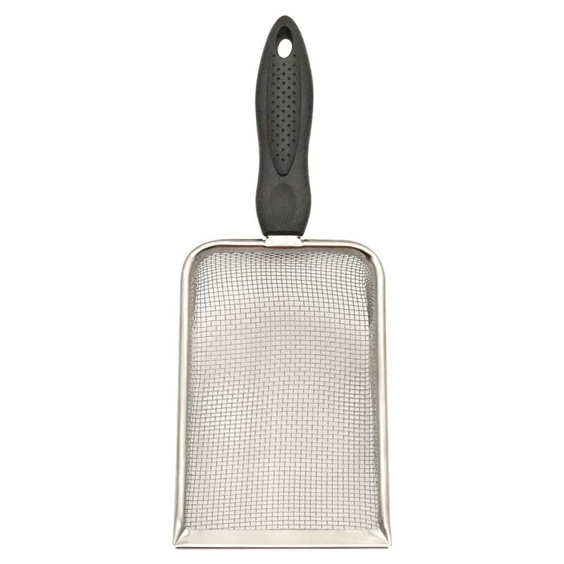 Abustle pig Reptile Sand Scooper,Stainless Steel Fine Mesh Reptile Substrate