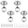 Moicstiy 4Pcs 3/4 Inch Shower Curtain Rod Bracket Ceiling Mount