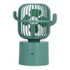 Mini Fan Cactus Shape Shaking Head Low Noise USB Charging