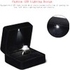 JIMCOM Ring Box With Light,Ring Boxes For Engagement&Wedding& Jewellery,Earring Box&Ring