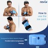 REVIX Wrist Ice Pack Wraps for Carpal Discomfort Soothing (2-Piece