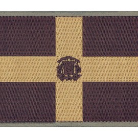 EmbTao Dominican Republic Flag Embroidered Emblem Caribbean Badge Biker Applique Fastener Hook and Loop National Patch