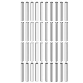 sourcing map 40 Pcs 4 mm x 22 mm Dowel Pins 316L Stainless Steel Cylindrical Dowel Pins Shelf Support Peg Pin Rod Fasten Elements Metal Shelf Pegs Silver Tone