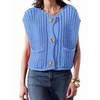 Meyhad Women's Sleeveless Knit Cardigan Casual Button Down Cropped Knitted