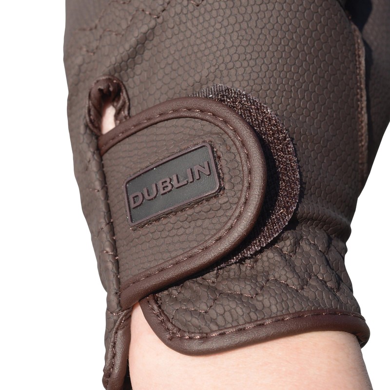 Dublin Everyday Touch Screen Compatible Riding Gloves - Brown
