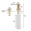 Soap Dispenser,300ml/10.5Oz Liquid Dispenser Refillable 360° Rotation Nozzle Hand Lotion