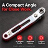 Mini Ratcheting Screwdriver for Tight Spaces – 4.06-Inch Reversible Alloy