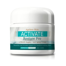 Ageless Skin Activate Restore Pro - Our Best Anti Aging Cream - Improved Formula 2 Month Supply - Help Reactivate Skin Health - Ageless Skincare Re-Activate Anti-Aging Wrinkle Cream